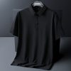 Áo Polo Nam Tay Ngắn Bigsize Thun Lụa Băng PL01 25 Màu Đen