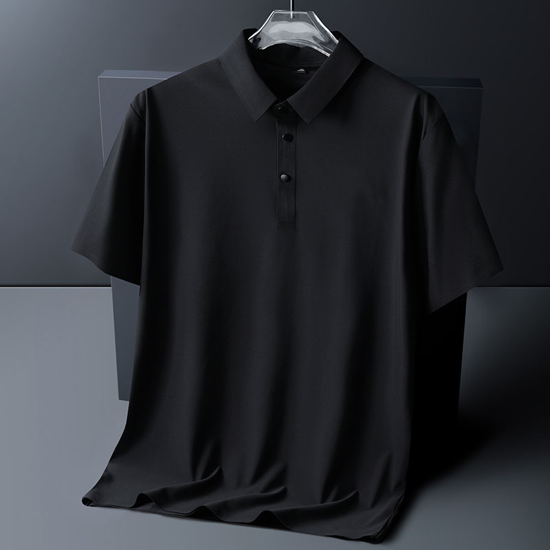 Áo Polo Nam Tay Ngắn Bigsize Thun Lụa Băng PL01 11 Màu Đen