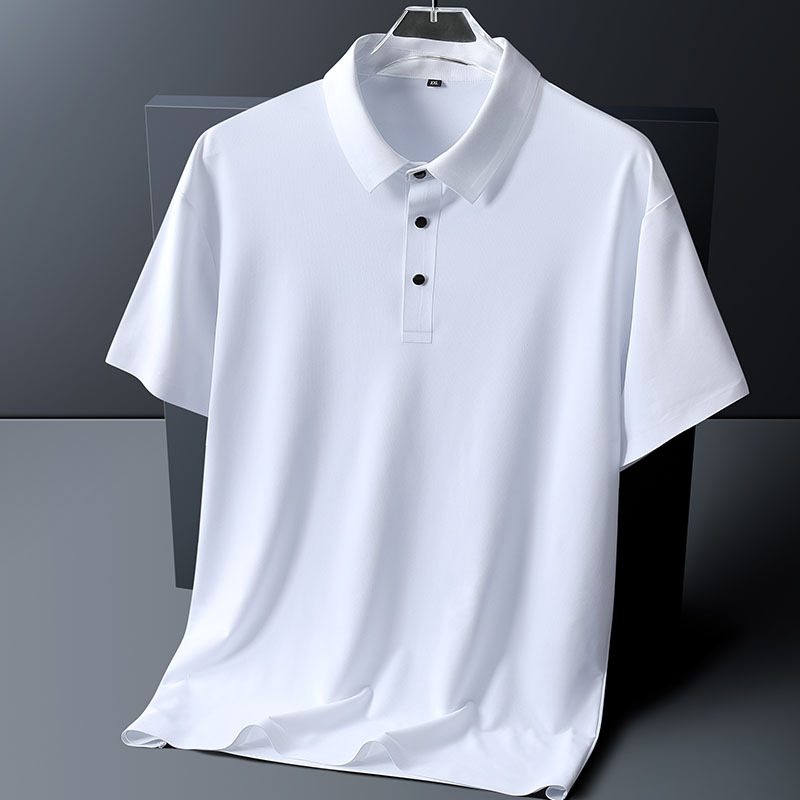Áo Polo Nam Tay Ngắn Bigsize Thun Lụa Băng PL01 9 Màu Trắng