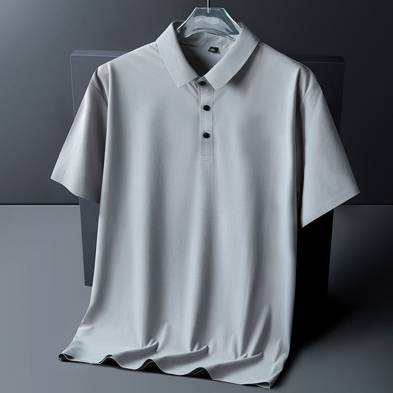 Áo Polo Nam Tay Ngắn Bigsize Thun Lụa Băng PL01 7 Màu Xám Vừa