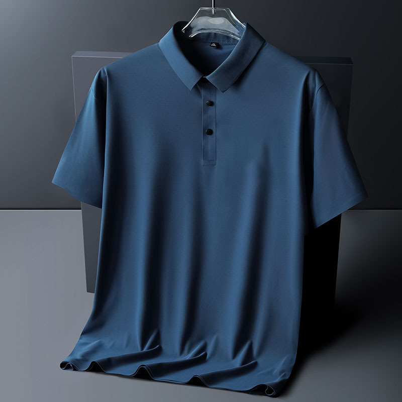 Áo Polo Nam Tay Ngắn Bigsize Thun Lụa Băng PL01 6 Màu Xanh Lam
